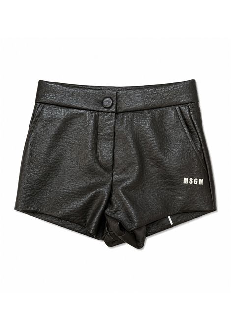 Shorts in ecopelle MSGM KIDS | F6MSJGSH080943